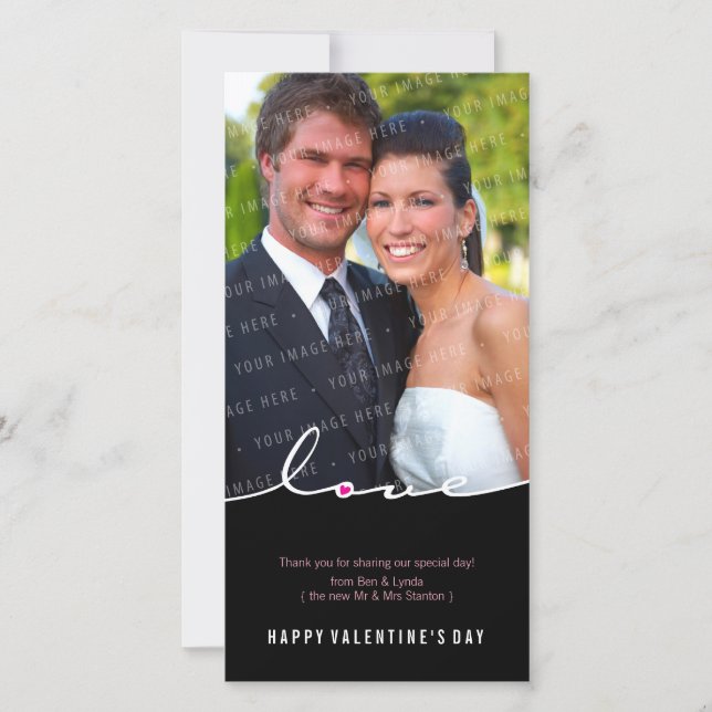 EL PHOTOCARD DE LA TARJETA DEL DÍA DE SAN (Anverso)