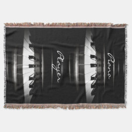 El pianista personalizó la manta del tiro de la