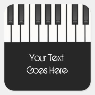 El piano cierra a los pegatinas