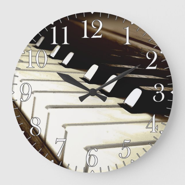 El piano cierra el reloj de la pared del amante de (Anverso)
