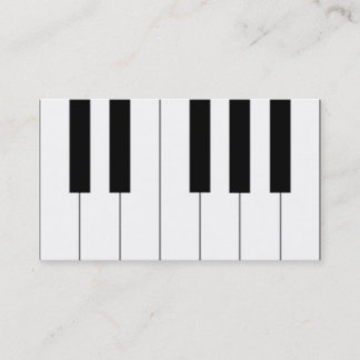 El piano cierra la tarjeta de visita