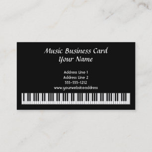 El piano cierra la tarjeta de visita