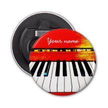 El piano personalizado cierra el abrebotellas