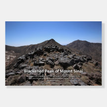El pico negro del Poster Inspirador del Monte Sina