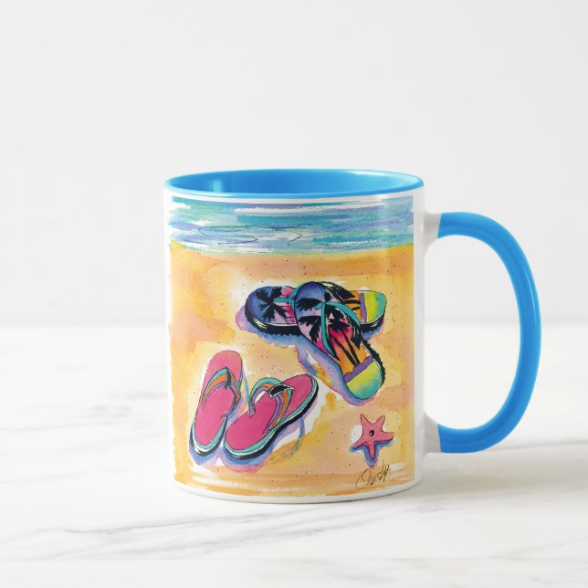 El pie de la taza de la playa suelta (Derecha)