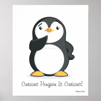 ¡El Pingüino Curioso Es Curioso! Póster