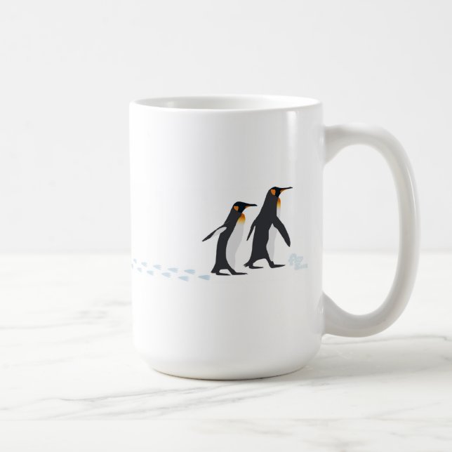El pingüino imprime la taza (Derecha)