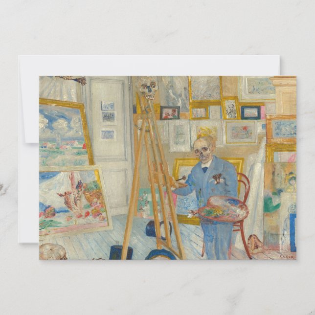 El pintor del esqueleto | James Ensor (Anverso)