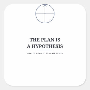 El Plan Es una Hipótesis — Calcomanía de Planifica