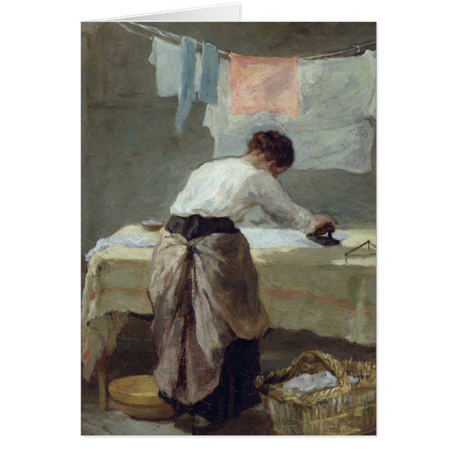 El planchar de la mujer (Frente)