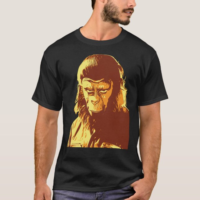 El Planeta De La Camiseta De Los Simios Camiseta E (Anverso)