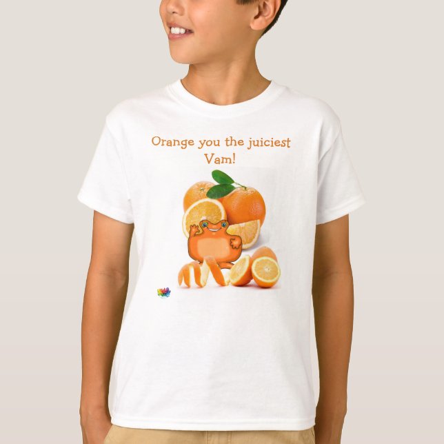 El planeta PODZ™ "Naranja tu la camiseta más jugos (Anverso)