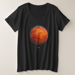 El planeta rojo: acuarela de Marte