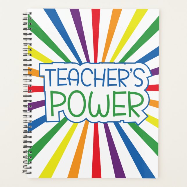 El planificador del Power Rainbow del profesor (Anverso)