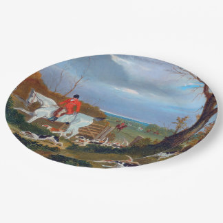 El plato de papel de la caza del Suffolk 1833