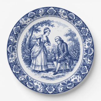 El plato de papel regañando