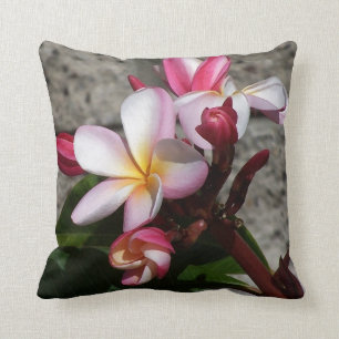 El Plumeria florece la almohada