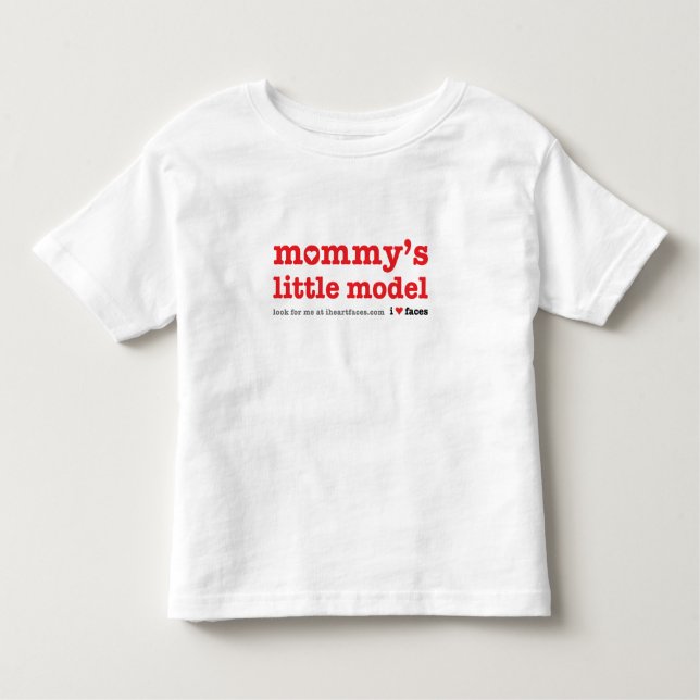 El poco modelo de la mamá - la camiseta del niño (Anverso)