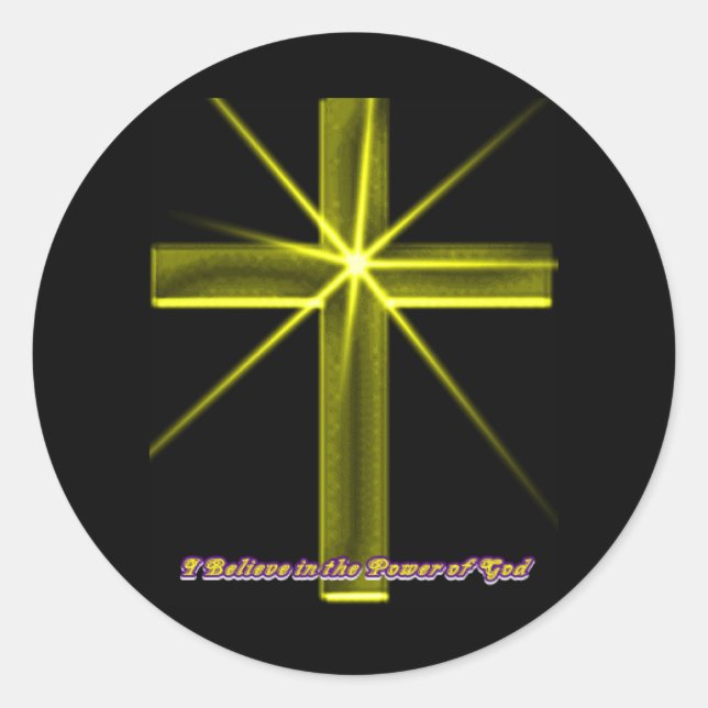 El poder de Dios Pegatina (Anverso)