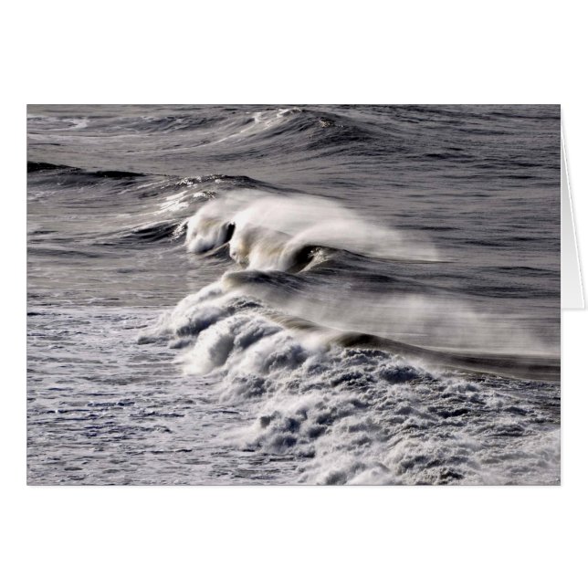 El poder de las olas en Longbeach, WA. (Anverso (Horizontal))