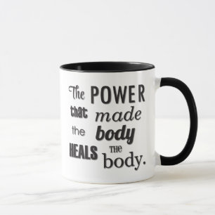 El poder que hizo la taza de la quiropráctica del