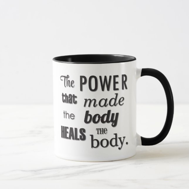 El poder que hizo la taza de la quiropráctica del (Derecha)