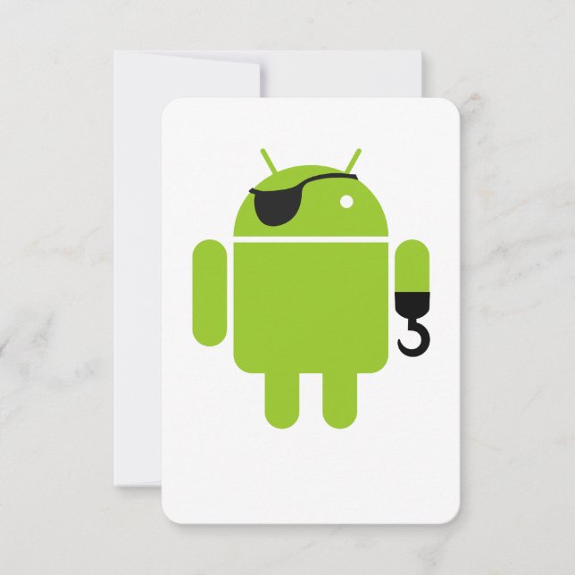 El poderoso pirata Android Robot (Anverso)