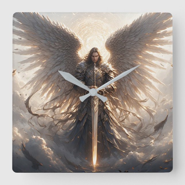 El poderoso reloj de pared de St Michael el Arcáng (Anverso)