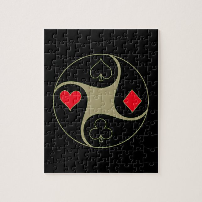 El póker se adapta al rompecabezas (Vertical)