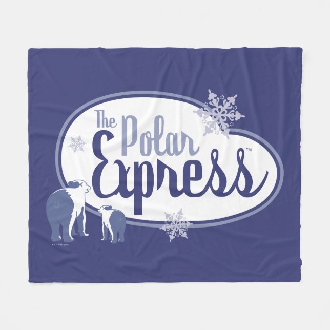 El Polar Express | Gráfico retro de ositos polares (Frente (Horizontal))