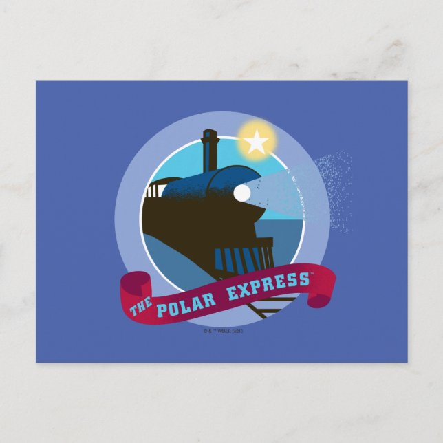 El Polar Express | Tarjeta de tren de época (Anverso)