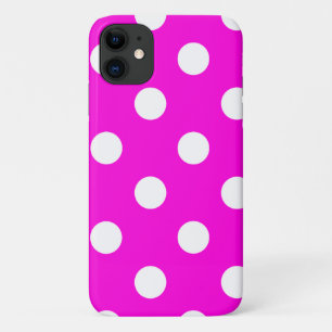 El polka hace magenta el estuche para iPhone Funda