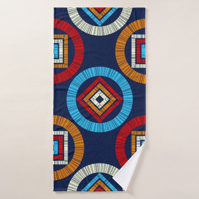 El polka tiene un patrón impecable. Mosaico de fig (Toalla de baño)