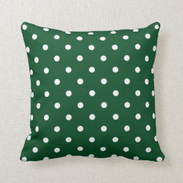 El polka verde tiene la almohada