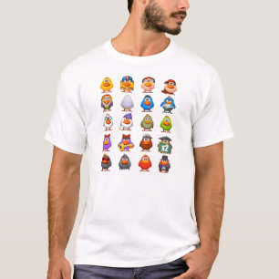 El pollo alinea la camiseta básica w/logo