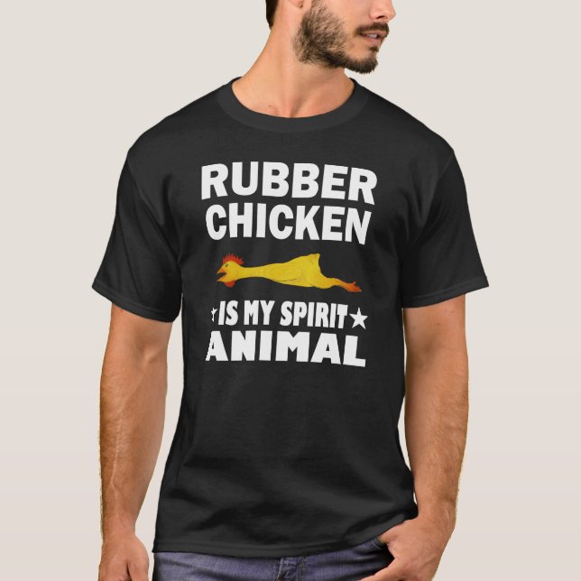 El pollo de caucho es divertido para mi camiseta a (Anverso)