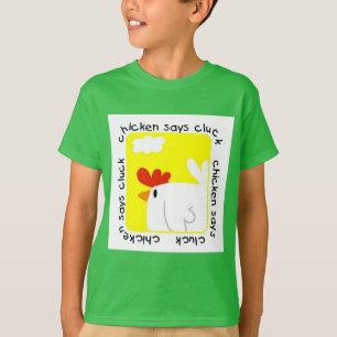 El pollo dice las camisetas y los regalos del