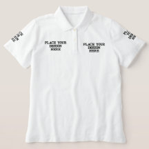 El polo de las mujeres con bordado de personalizab