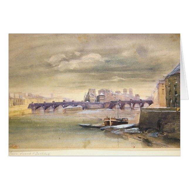 El Pont-Neuf y el Ile de la Cite, 1881 (Anverso (Horizontal))