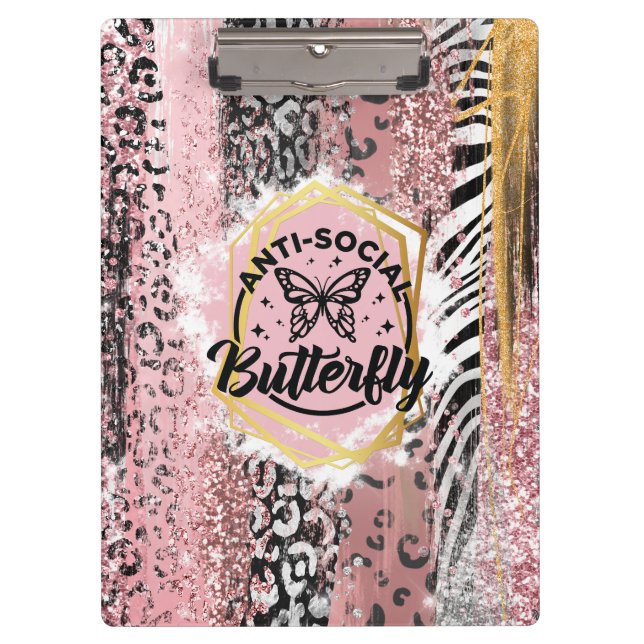 El portapapeles antisocial de la mariposa (Anverso)