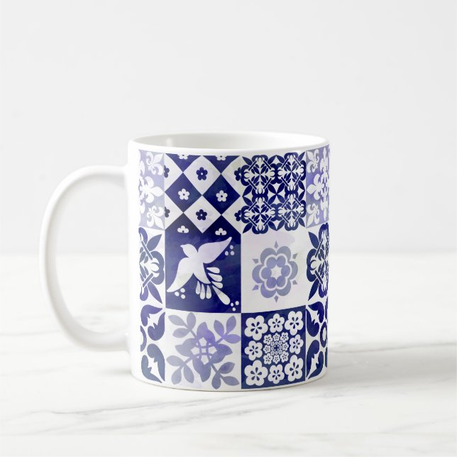 El portugués Azulejos teja la taza (Izquierda)