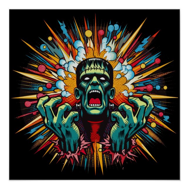 El Poster brillante de la caída de la fusión de Fr (Anverso)