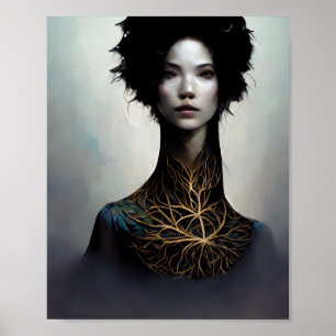 El Poster de arte Collar Fantasy Scifi
