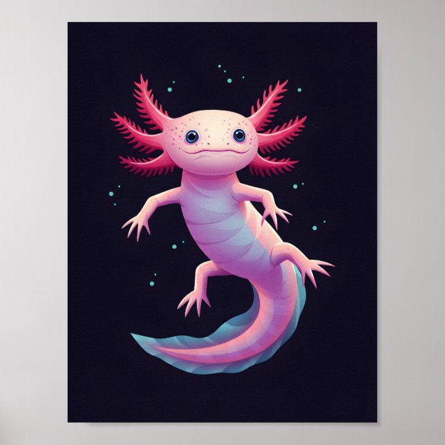El Poster de arte de Aura de Axolotl (Frente)