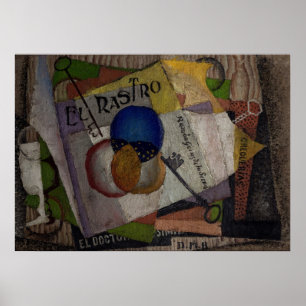 El poster de arte "El Rastro" de Rivera