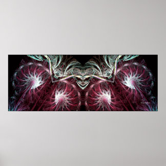 El Poster de arte fractal de Joker