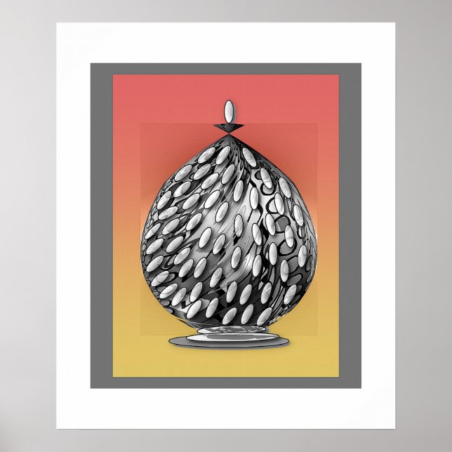 El Poster de arte Gray Ginger Jar (Frente)