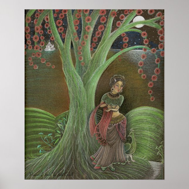 El Poster de arte "Princesa de la India" bronce ma (Frente)