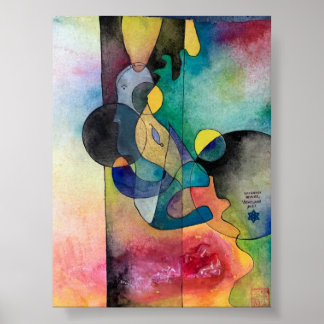 El Poster de arte saludable herido