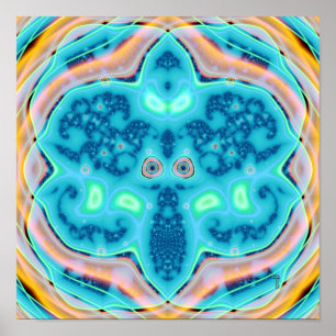 El Poster de impresión de arte Flukish One (12" x